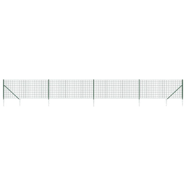 Vidaxl draadgaashek met grondankers 0,8x10 m groen