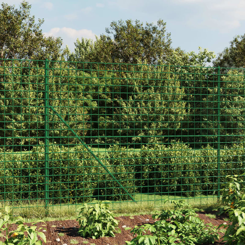 Load image into Gallery viewer, Vidaxl draadgaashek met grondankers 2x10 m groen
