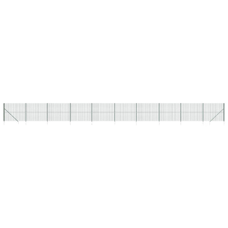 Load image into Gallery viewer, VidaXL Draadgaashek met grondankers 1,6x25 m groen
