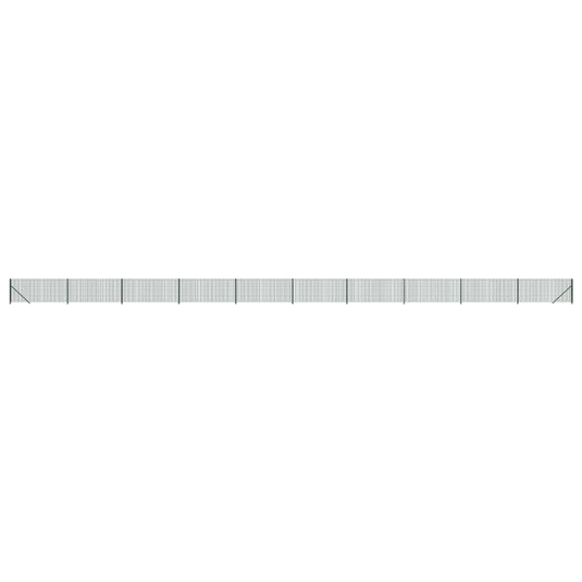 Vidaxl draadgaashek met flens 1,1x25 m groen