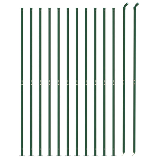 VidaXL Draadgaashek met flens 1,4x25 m groen