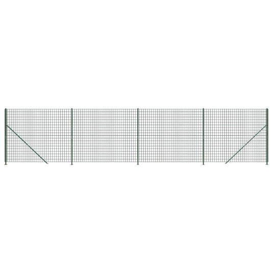 Vidaxl draadgaashek met flens 1,8x10 m groen