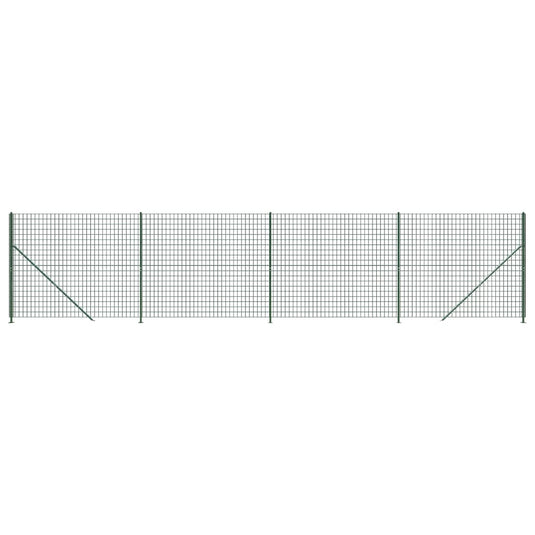 Vidaxl draadgaashek met flens 2x10 m groen