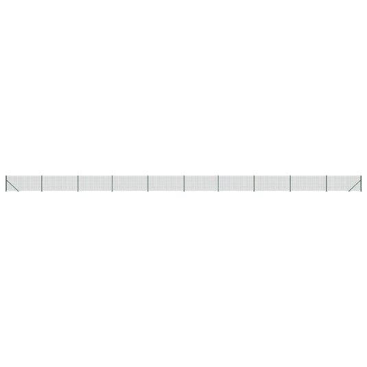 Vidaxl draadgaashek met flens 0,8x25 m groen