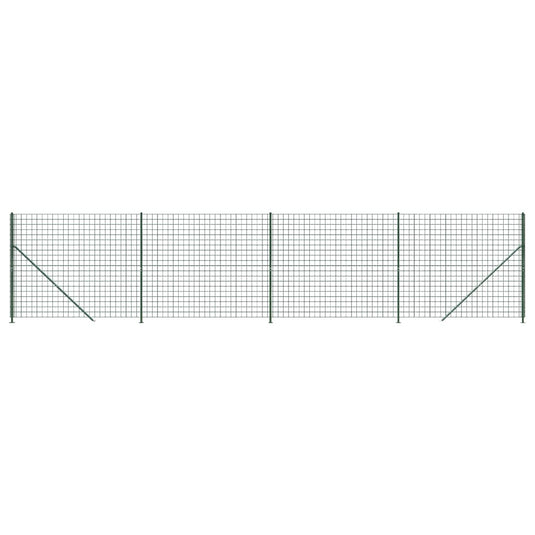 Vidaxl draadgaashek met flens 1,6x10 m groen