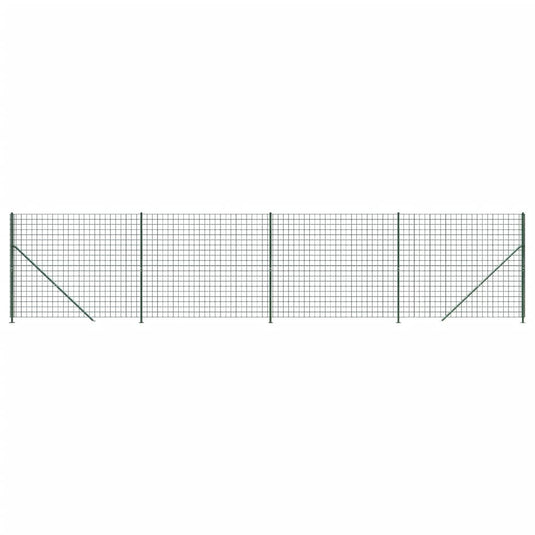 Vidaxl draadgaashek met flens 1,8x10 m groen