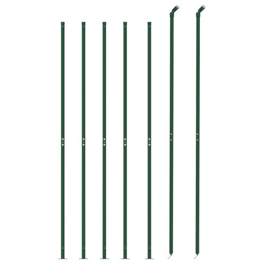 Vidaxl draadgaashek met flens 1,8x10 m groen