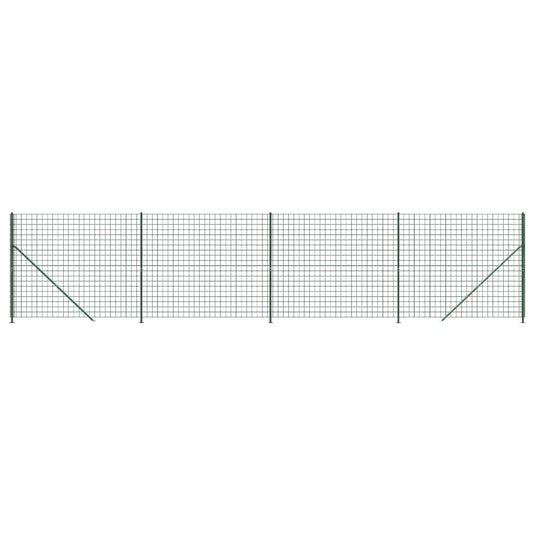 Vidaxl draadgaashek met flens 2,2x10 m groen