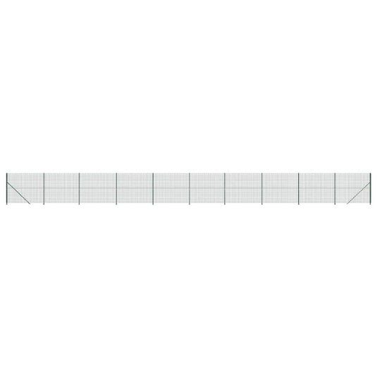 VidaXL Draadgaashek met flens 1,4x25 m groen