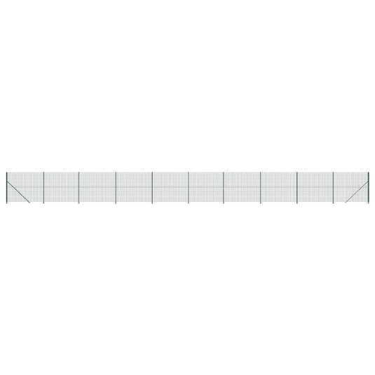 VidaXL Draadgaashek met flens 1,6x25 m groen