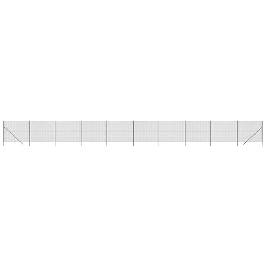 VidaXL Draadgaashek 1,8x25 m gegalvaniseerd staal antracietkleurig