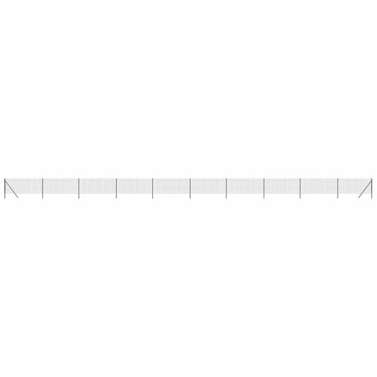 Vidaxl draadgaashek 0,8x25 m gegalvaniseerd staal antracietkleur