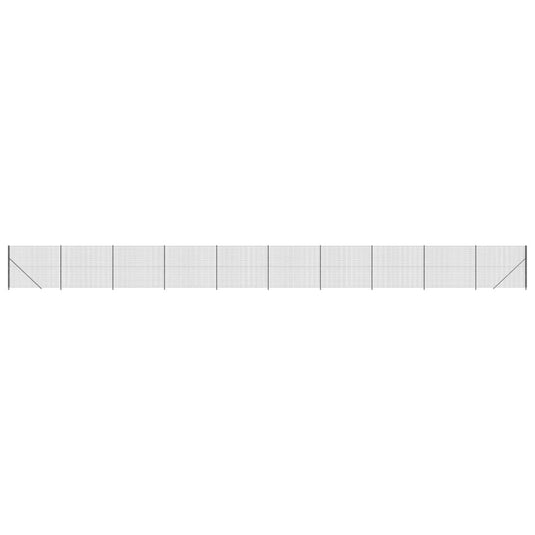 VidaXL Draadgaashek met flens 1,4x25 m antracietkleurig