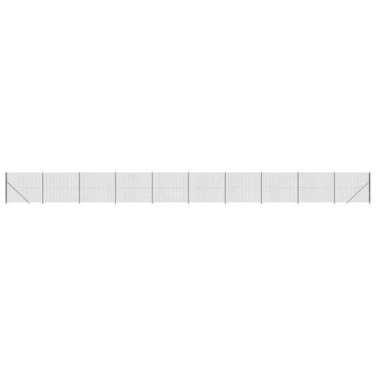 VidaXL Draadgaashek met flens 1,6x25 m antracietkleurig