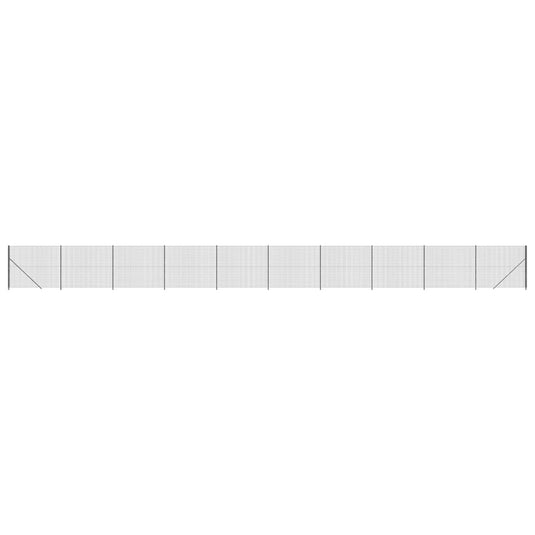 VidaXL Draadgaashek met flens 2,2x25 m antracietkleurig