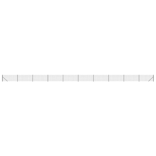 Vidaxl draadgaashek met flens 0,8x25 m antracietkleurig