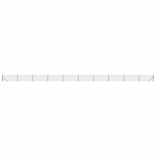 Vidaxl draadgaashek met flens 1,1x25 m antracietkleurig