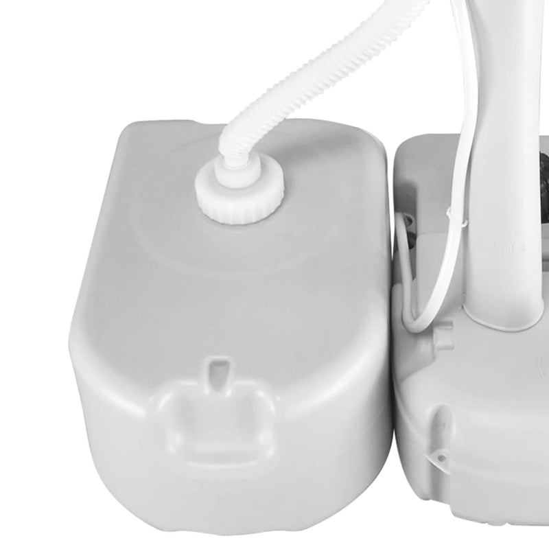 Load image into Gallery viewer, VidaXL Watertank draagbaar met adapter 24 L grijs
