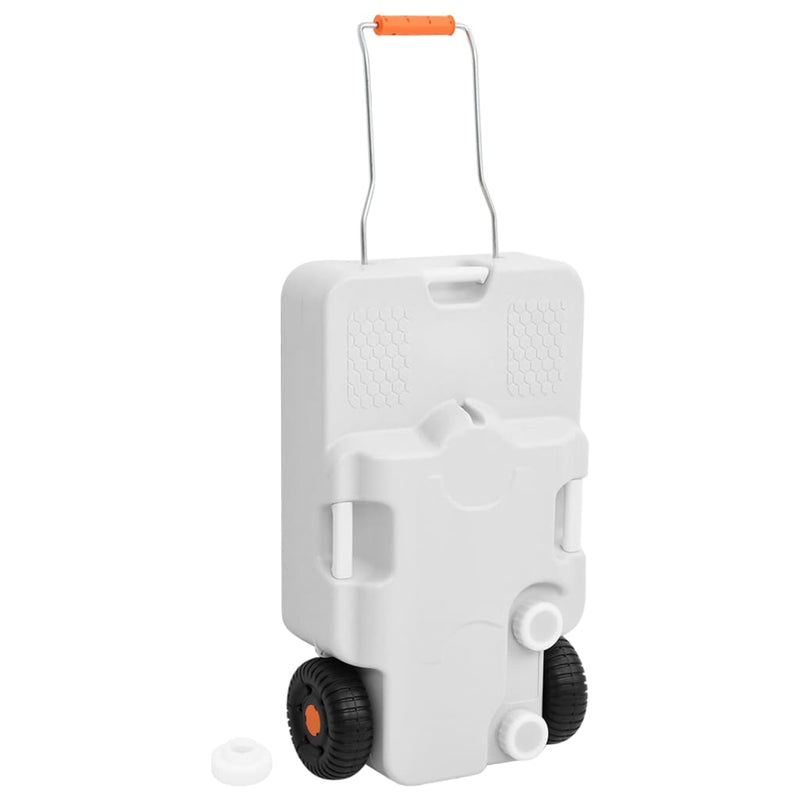 Load image into Gallery viewer, Vidaxl watertank op wielen 30 l grijs
