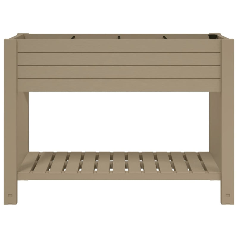 Load image into Gallery viewer, Vidaxl plantenbak verhoogd 110x45x79 cm polypropeen lichtbruin
