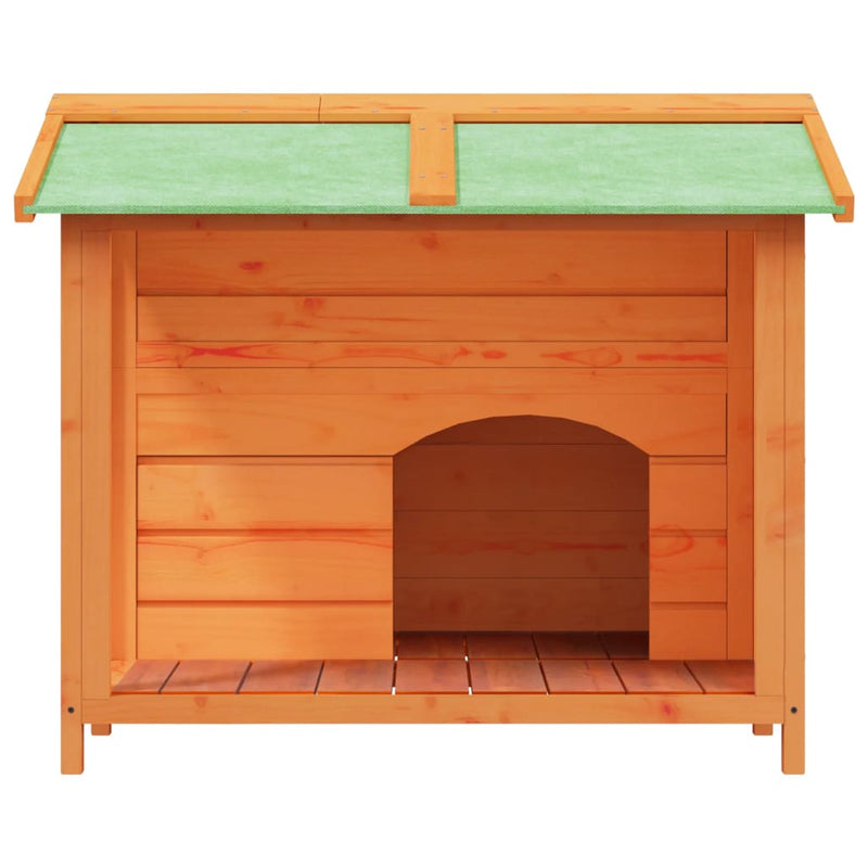 Load image into Gallery viewer, Vidaxl hondenhok 96x87x80,5 cm massief grenenhout bruin
