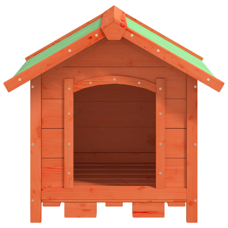 Load image into Gallery viewer, Vidaxl hondenhok 65x65x61,5 cm massief grenenhout bruin
