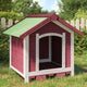 Vidaxl hondenhok 65x65x61,5 cm massief grenenhout mokkakleurig