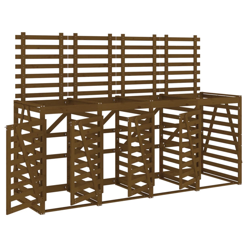 Load image into Gallery viewer, VidaXL Containerberging viervoudig massief grenenhout honingbruin
