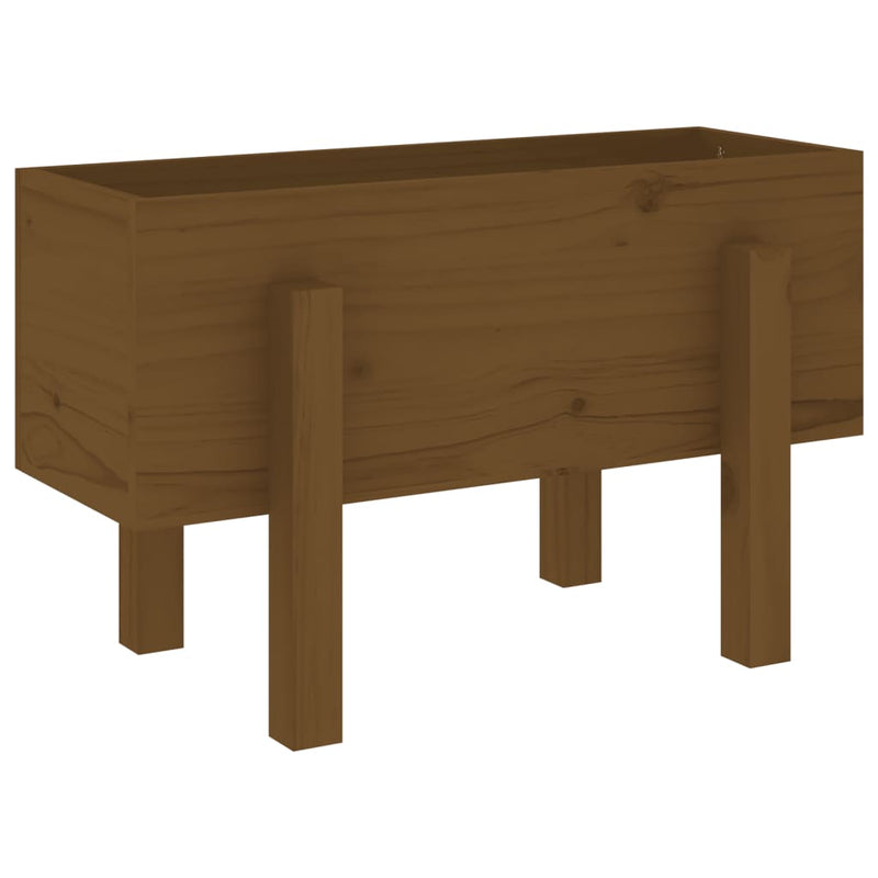 Load image into Gallery viewer, Vidaxl plantenbak 62x30x38 cm massief grenenhout honingbruin
