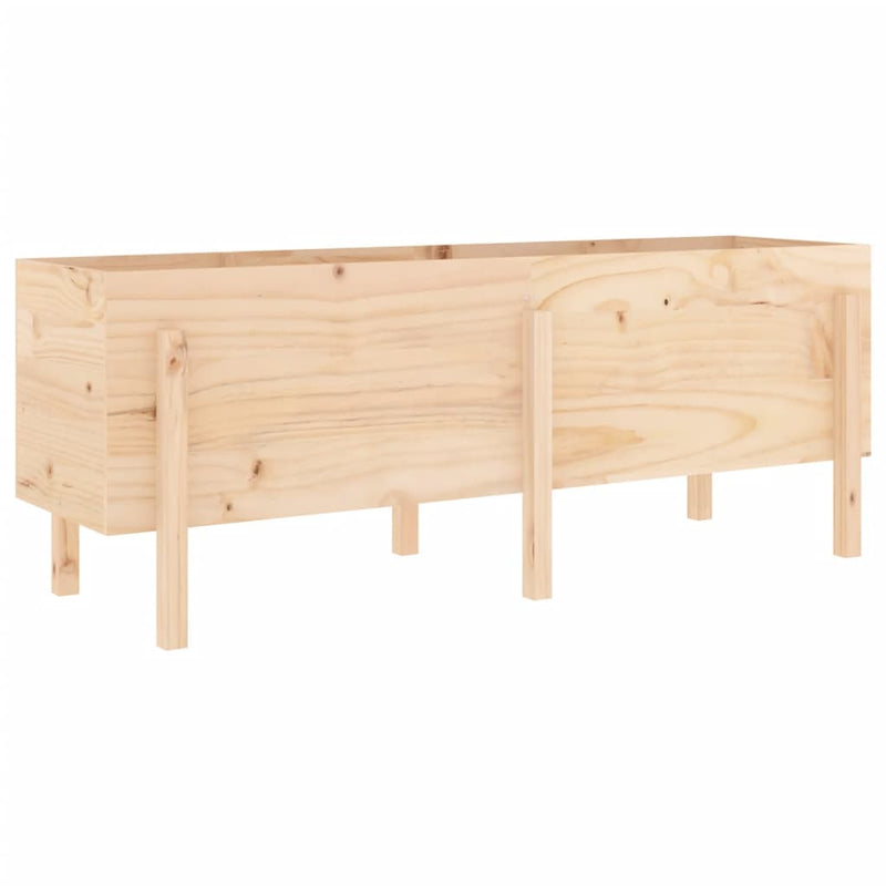 Afbeelding laden in galerijviewer, Vidaxl plantenbak verhoogd 160x50x57 cm massief grenenhout
