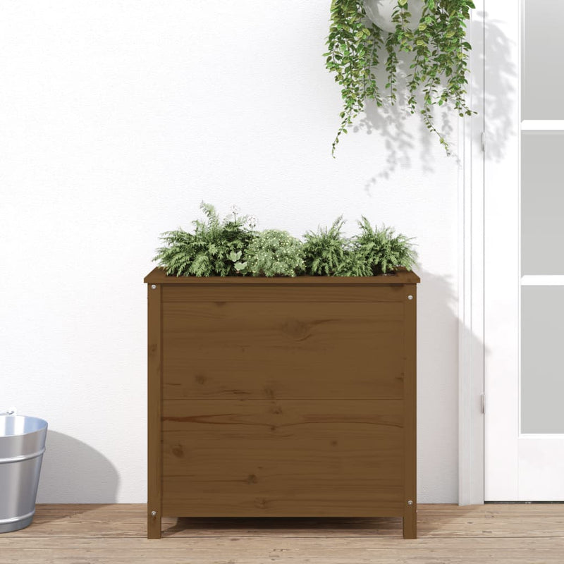 Load image into Gallery viewer, Vidaxl plantenbak 82,5x40x78 cm massief grenenhout honingbruin

