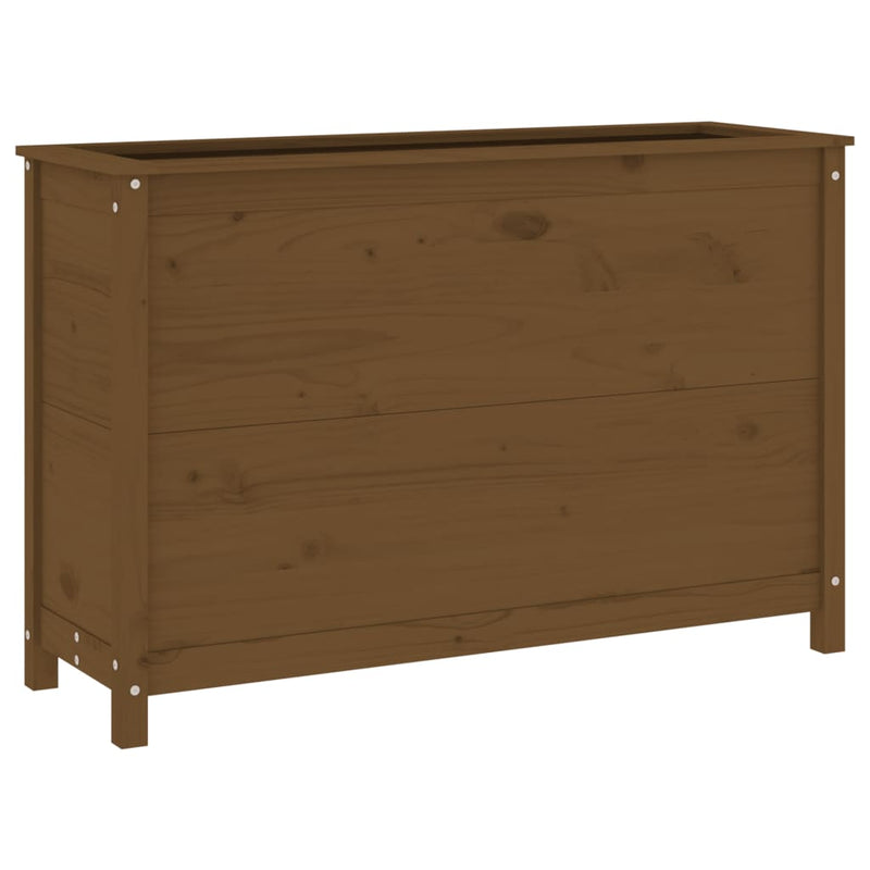 Load image into Gallery viewer, Vidaxl plantenbak verhoogd 119,5x40x78 cm massief grenen honingbruin

