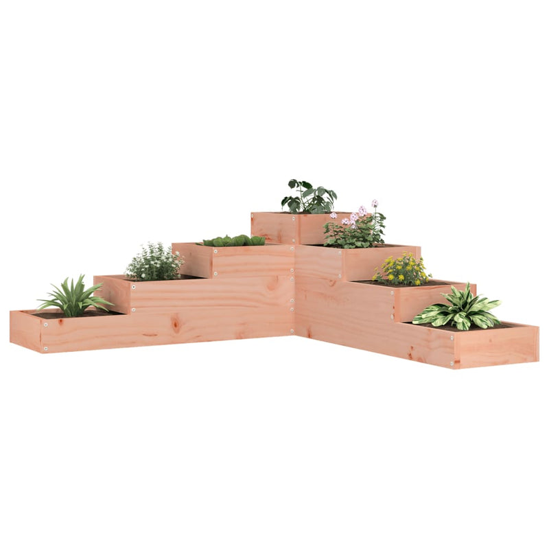 Afbeelding laden in galerijviewer, Vidaxl plantenbak 4-laags 106x104,5x36 cm massief douglashout
