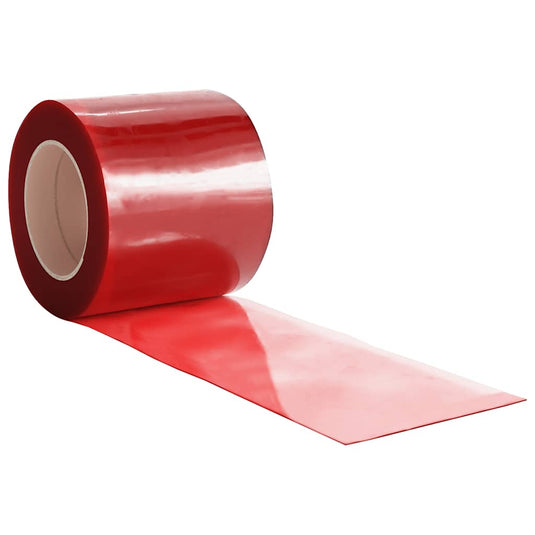 Vidaxl deurgordijn 200x1,6 mm 25 m pvc rood