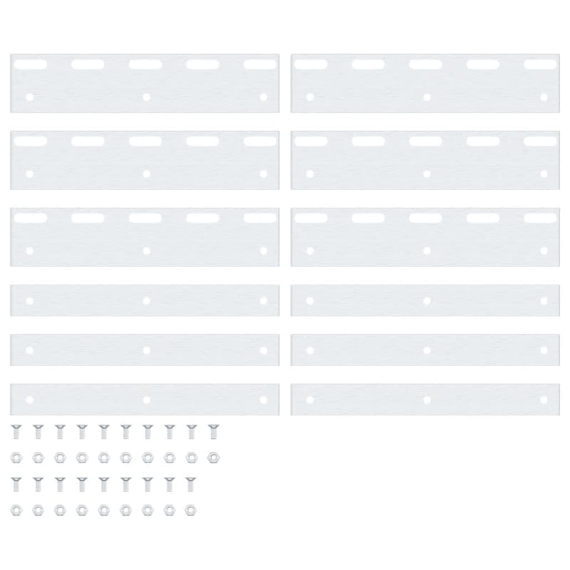 Load image into Gallery viewer, Vidaxl verbindingsplaten 6 st 20 cm roestvrij staal zilverkleurig
