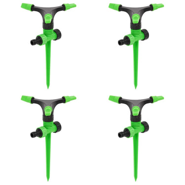 Vidaxl sproeiers 4 st 16x13,5x25,5 cm abs en pp groen en zwart