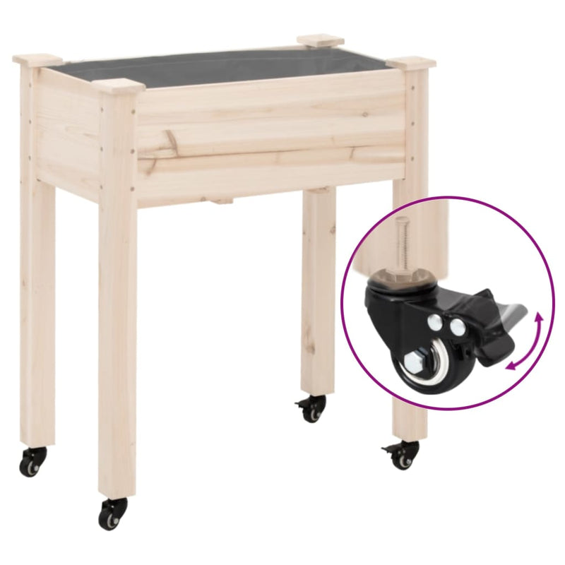 Load image into Gallery viewer, VidaXL Wielen voor plantenbak 4 st 8x3,5x8 cm ijzer zwart
