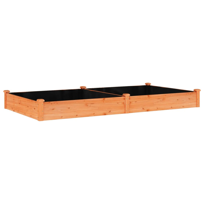 Load image into Gallery viewer, Vidaxl plantenbak verhoogd met voering 240x120x25 cm vurenhout bruin
