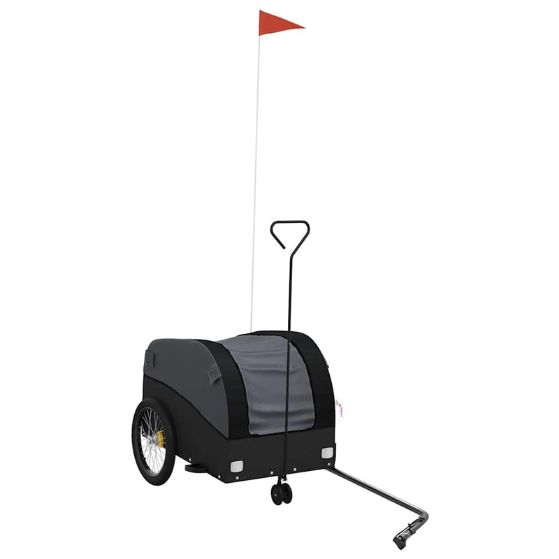 Load image into Gallery viewer, Vidaxl fietstrailer 30 kg ijzer zwart
