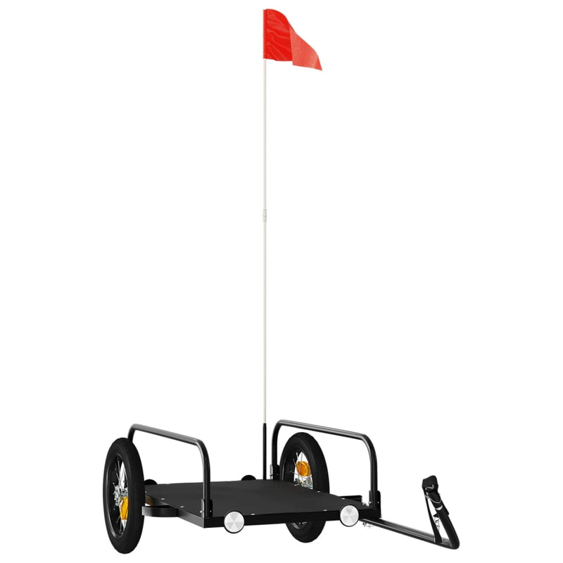 Load image into Gallery viewer, Vidaxl fietstrailer 122x53x31 cm ijzer zwart
