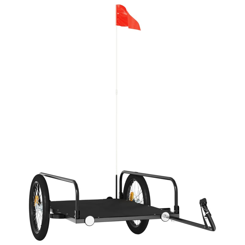 Load image into Gallery viewer, Vidaxl fietstrailer 135x70x37 cm ijzer zwart
