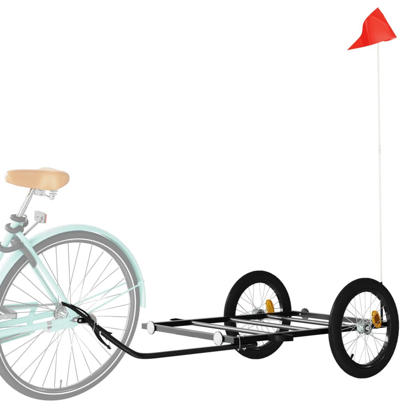 Load image into Gallery viewer, Vidaxl fietstrailer 135x68x37 cm ijzer zwart
