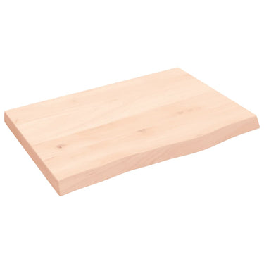 Vidaxl wastafelblad 60x40x(2-4) cm onbehandeld massief hout