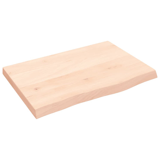 Vidaxl wastafelblad 60x40x(2-4) cm onbehandeld massief hout