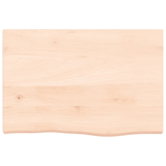Vidaxl wastafelblad 60x40x(2-4) cm onbehandeld massief hout