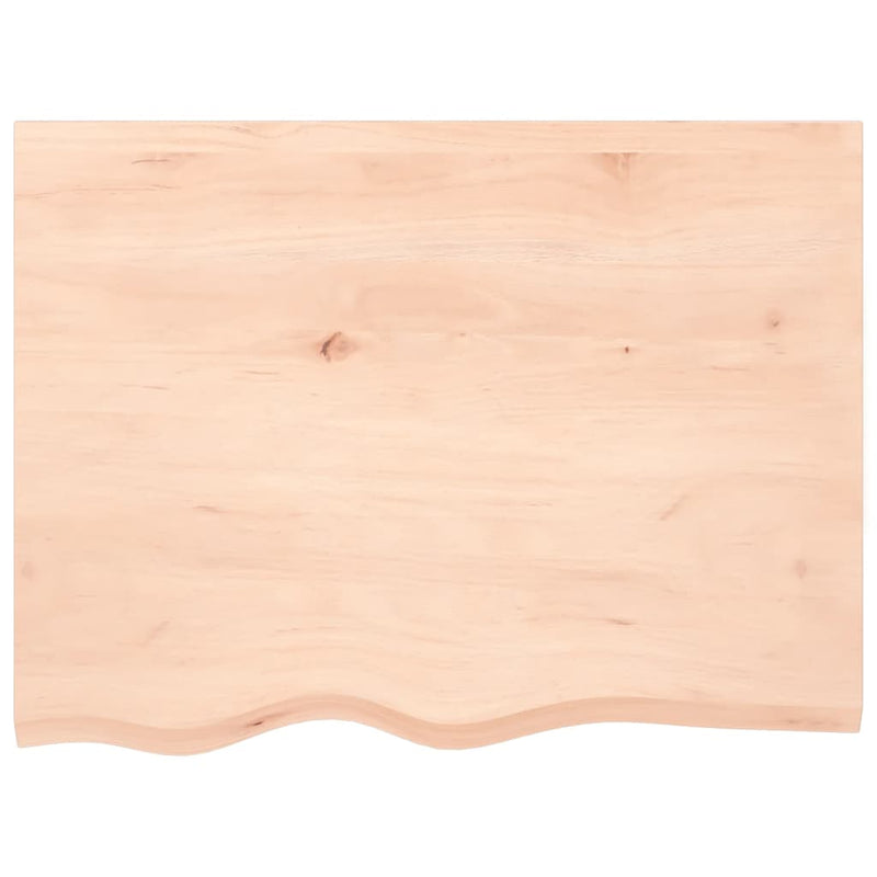 Load image into Gallery viewer, Vidaxl wastafelblad 80x60x(2-6) cm onbehandeld massief hout
