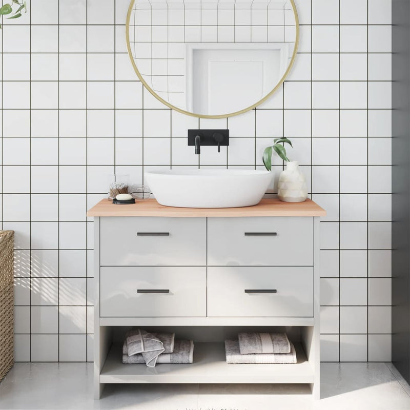 Load image into Gallery viewer, VidaXL Wastafelblad 100x30x2 cm onbehandeld massief hout
