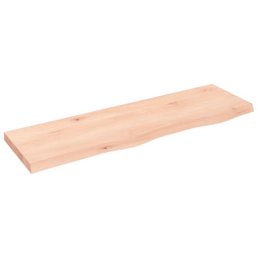 Vidaxl wastafelblad 100x30x(2-4) cm onbehandeld massief hout