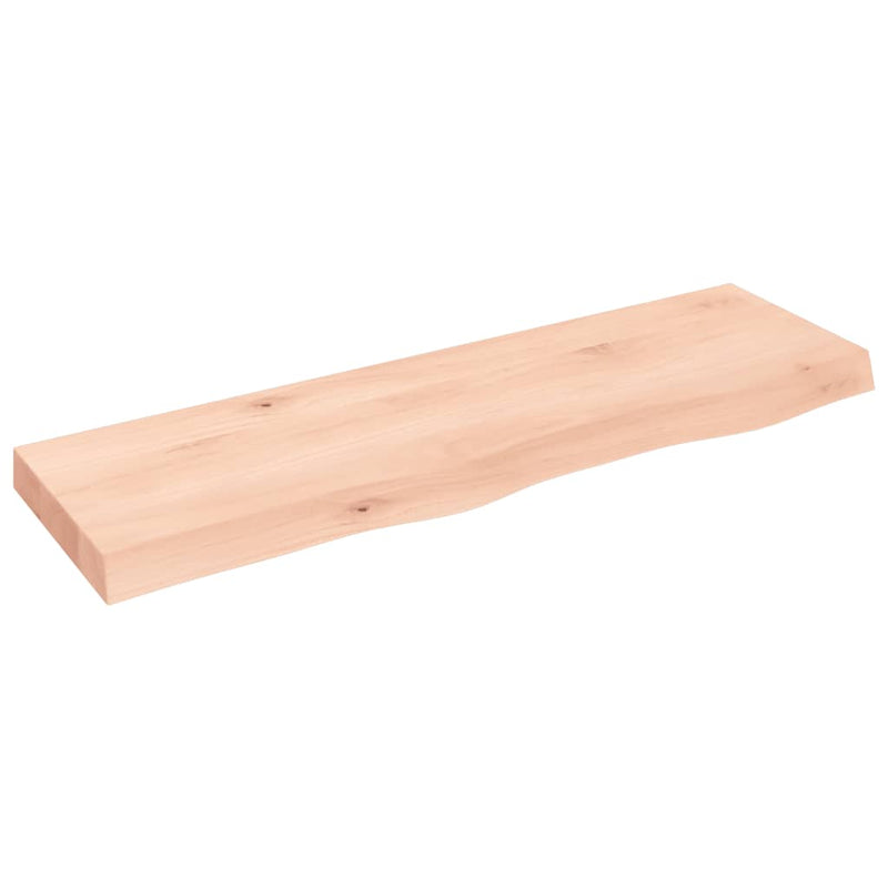 Load image into Gallery viewer, Vidaxl wastafelblad 100x30x(2-6) cm onbehandeld massief hout
