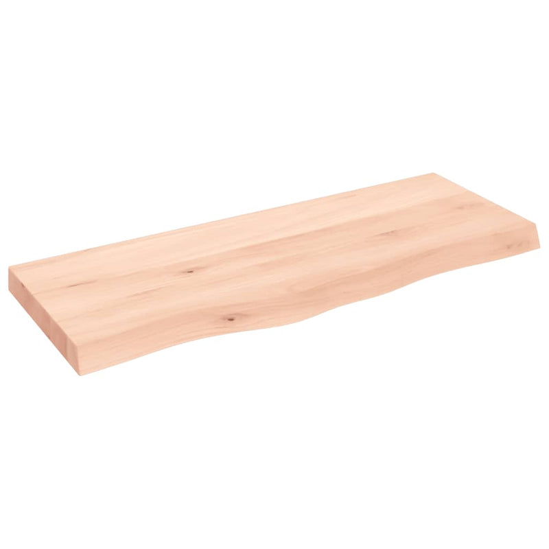 Load image into Gallery viewer, Vidaxl wastafelblad 100x40x(2-6) cm onbehandeld massief hout
